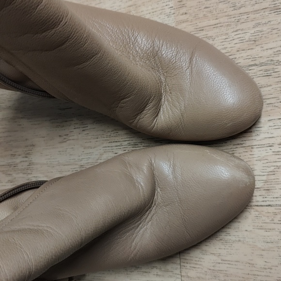 See by Chloe Leather Epona Fringe Wedge Ankle Boot Nude Size 38.5 - Picture 4 of 8